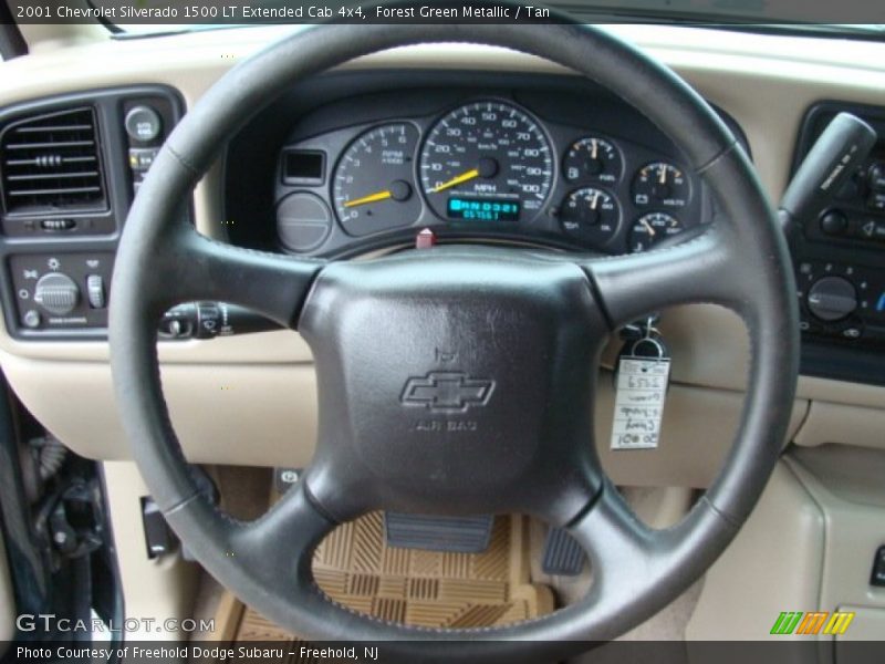 Forest Green Metallic / Tan 2001 Chevrolet Silverado 1500 LT Extended Cab 4x4