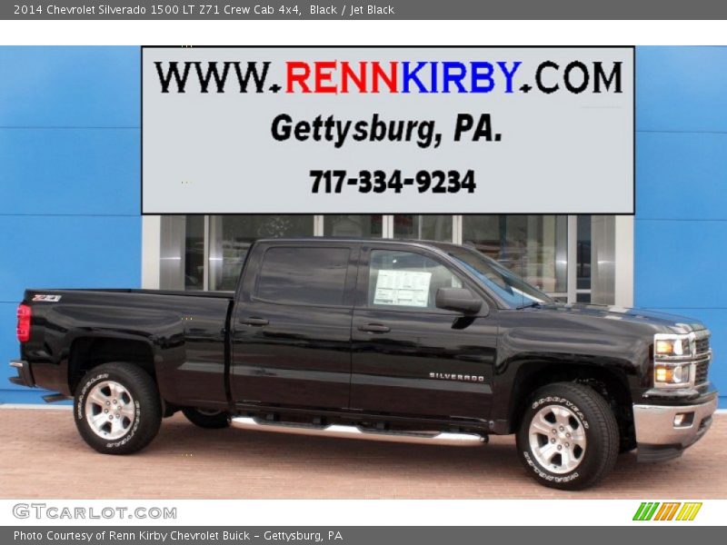 Black / Jet Black 2014 Chevrolet Silverado 1500 LT Z71 Crew Cab 4x4