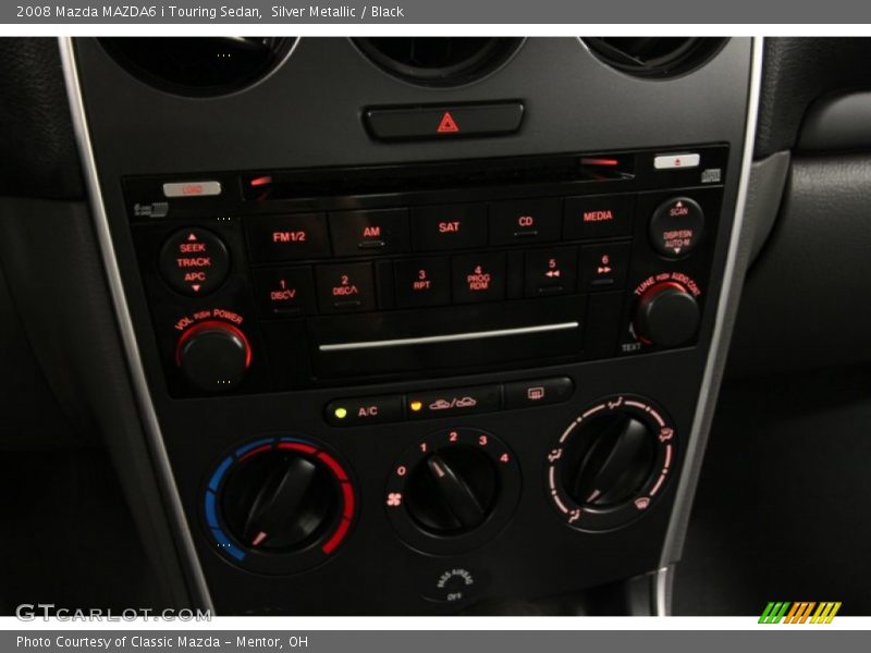 Silver Metallic / Black 2008 Mazda MAZDA6 i Touring Sedan