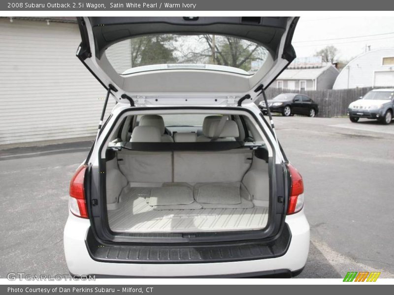 Satin White Pearl / Warm Ivory 2008 Subaru Outback 2.5i Wagon