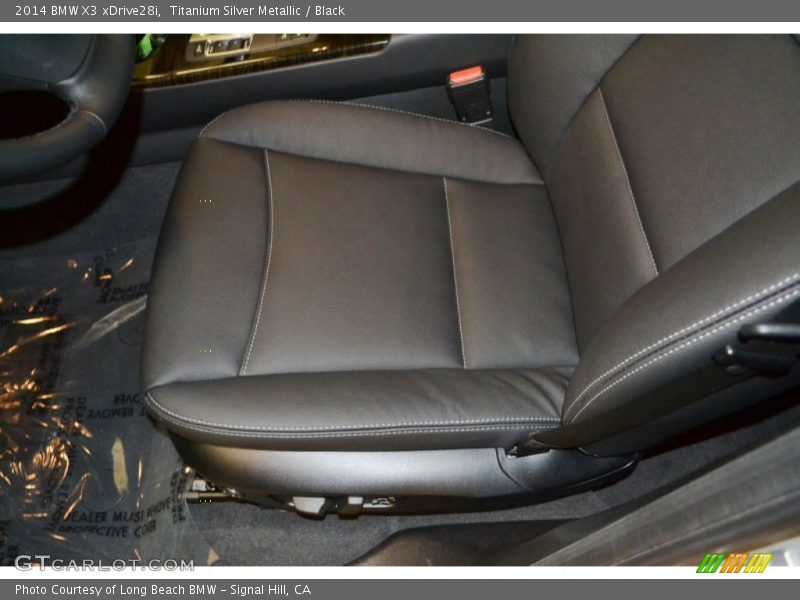 Titanium Silver Metallic / Black 2014 BMW X3 xDrive28i