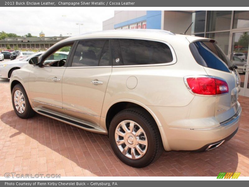 Champagne Silver Metallic / Cocoa Leather 2013 Buick Enclave Leather