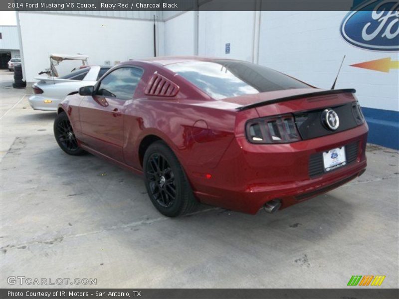 Ruby Red / Charcoal Black 2014 Ford Mustang V6 Coupe