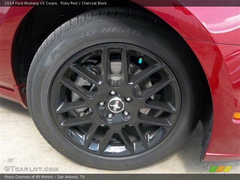 Ruby Red / Charcoal Black 2014 Ford Mustang V6 Coupe