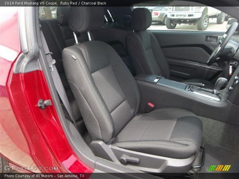 Ruby Red / Charcoal Black 2014 Ford Mustang V6 Coupe