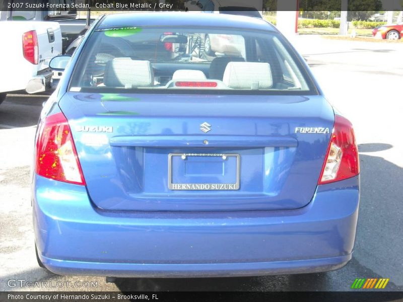 Cobalt Blue Metallic / Grey 2007 Suzuki Forenza Sedan
