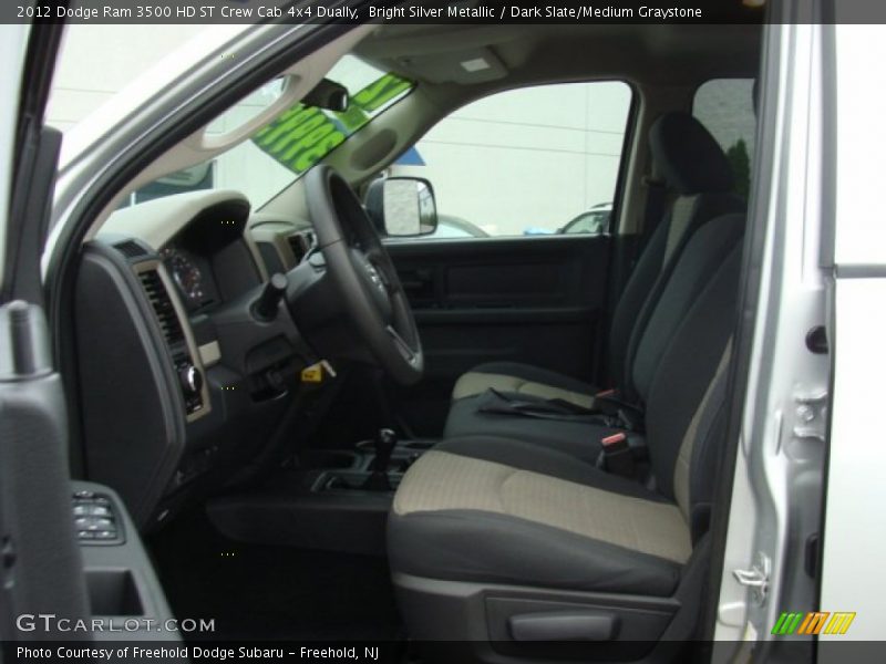 Bright Silver Metallic / Dark Slate/Medium Graystone 2012 Dodge Ram 3500 HD ST Crew Cab 4x4 Dually