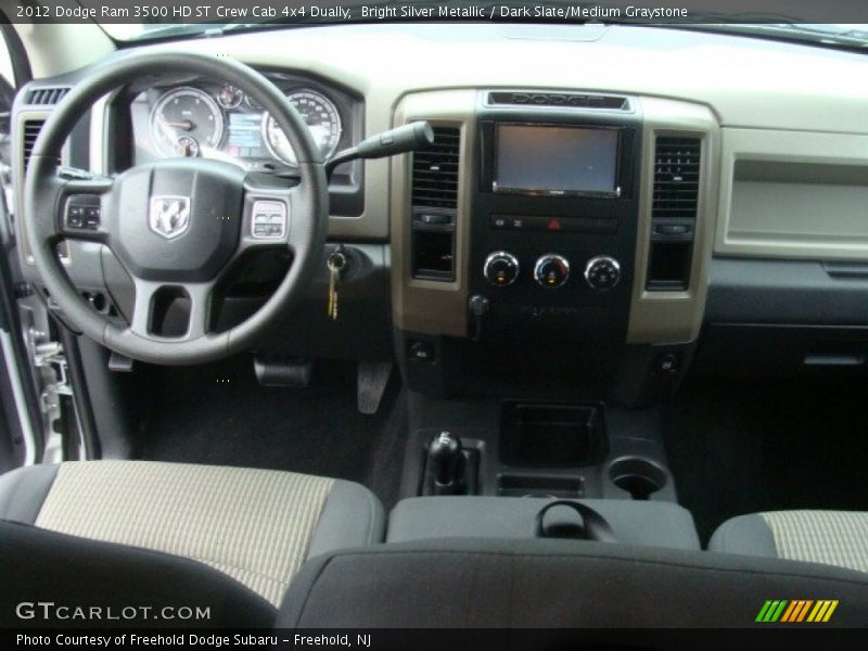 Bright Silver Metallic / Dark Slate/Medium Graystone 2012 Dodge Ram 3500 HD ST Crew Cab 4x4 Dually