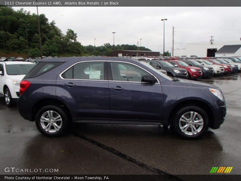 Atlantis Blue Metallic / Jet Black 2013 Chevrolet Equinox LS AWD