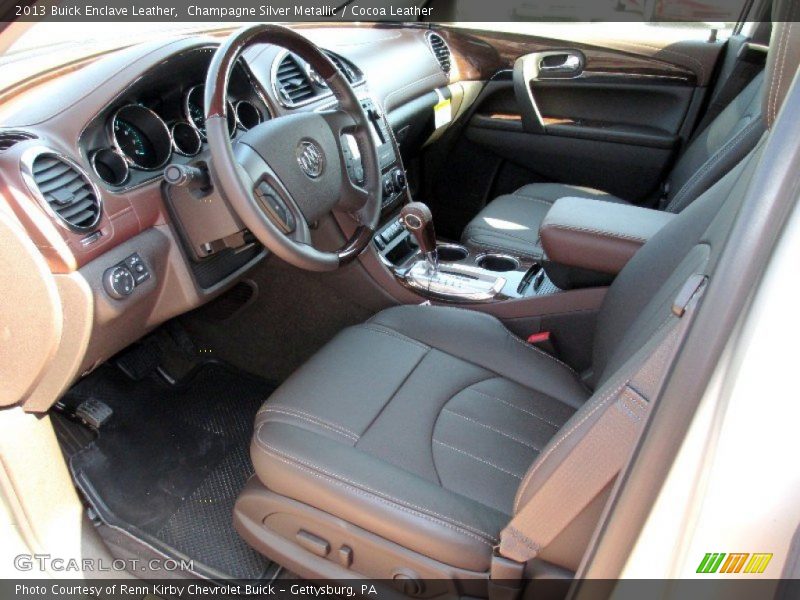 Champagne Silver Metallic / Cocoa Leather 2013 Buick Enclave Leather