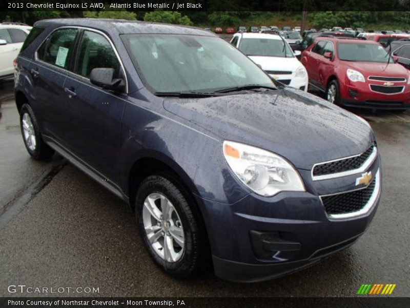 Atlantis Blue Metallic / Jet Black 2013 Chevrolet Equinox LS AWD
