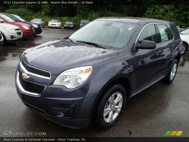Atlantis Blue Metallic / Jet Black 2013 Chevrolet Equinox LS AWD