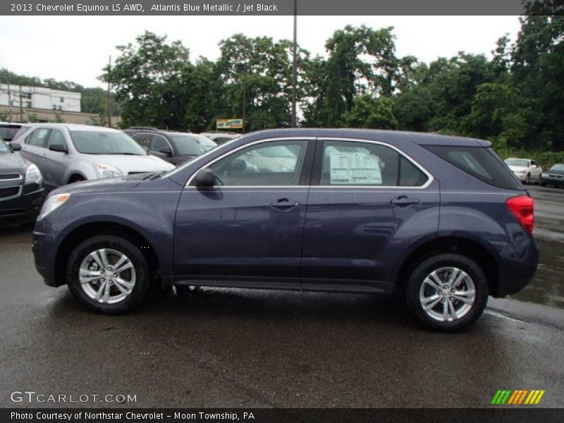 Atlantis Blue Metallic / Jet Black 2013 Chevrolet Equinox LS AWD