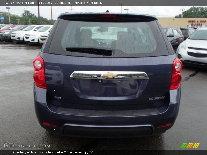 Atlantis Blue Metallic / Jet Black 2013 Chevrolet Equinox LS AWD