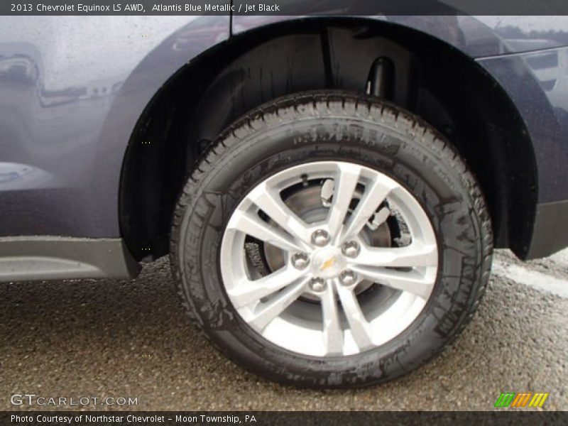 Atlantis Blue Metallic / Jet Black 2013 Chevrolet Equinox LS AWD