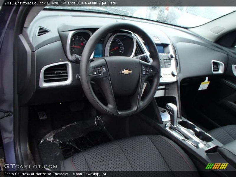 Atlantis Blue Metallic / Jet Black 2013 Chevrolet Equinox LS AWD