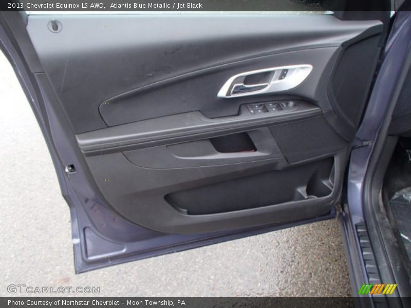 Atlantis Blue Metallic / Jet Black 2013 Chevrolet Equinox LS AWD
