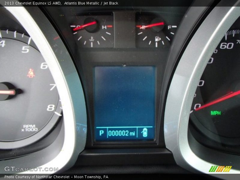 Atlantis Blue Metallic / Jet Black 2013 Chevrolet Equinox LS AWD