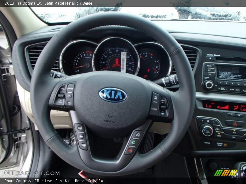 Satin Metal Metallic / Beige 2013 Kia Optima EX