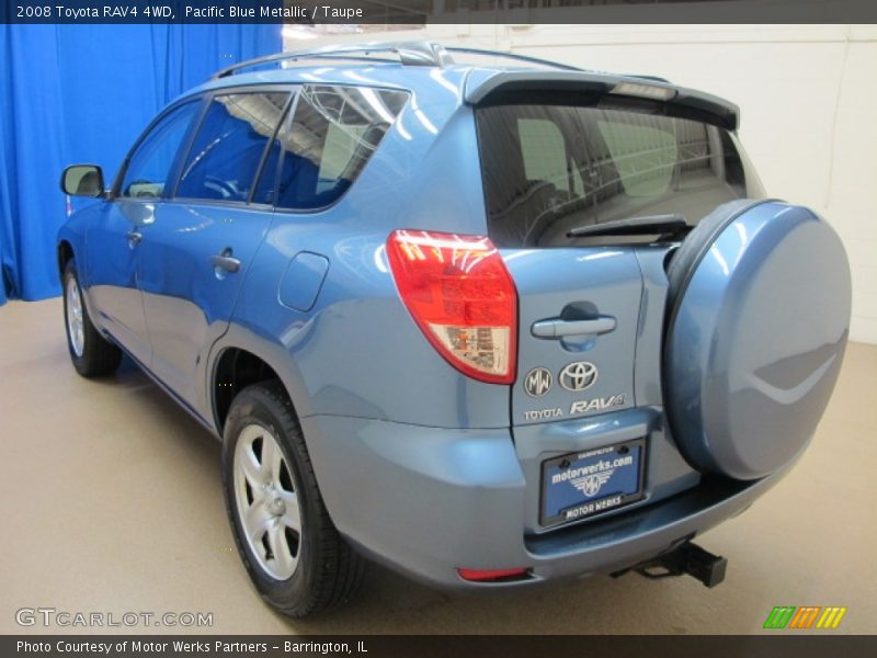Pacific Blue Metallic / Taupe 2008 Toyota RAV4 4WD