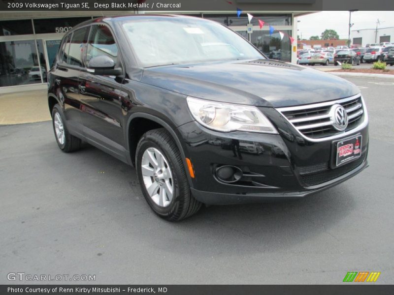 Deep Black Metallic / Charcoal 2009 Volkswagen Tiguan SE