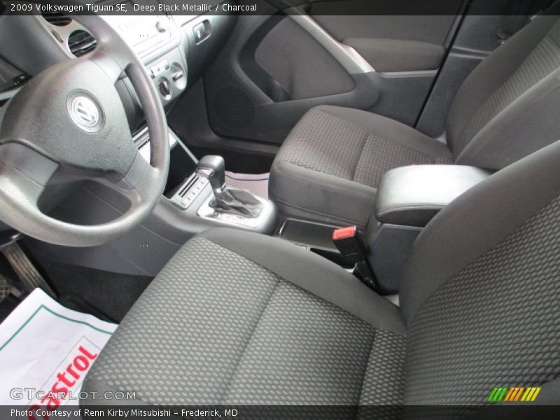 Deep Black Metallic / Charcoal 2009 Volkswagen Tiguan SE