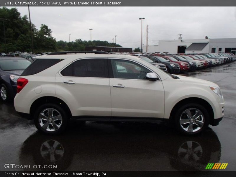 White Diamond Tricoat / Jet Black 2013 Chevrolet Equinox LT AWD