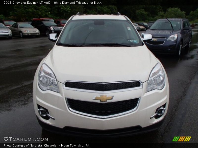 White Diamond Tricoat / Jet Black 2013 Chevrolet Equinox LT AWD