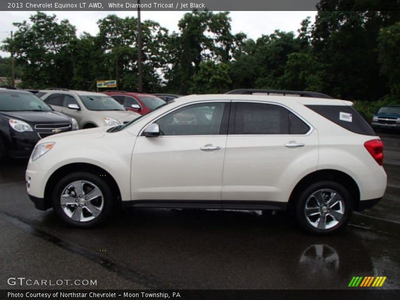 White Diamond Tricoat / Jet Black 2013 Chevrolet Equinox LT AWD