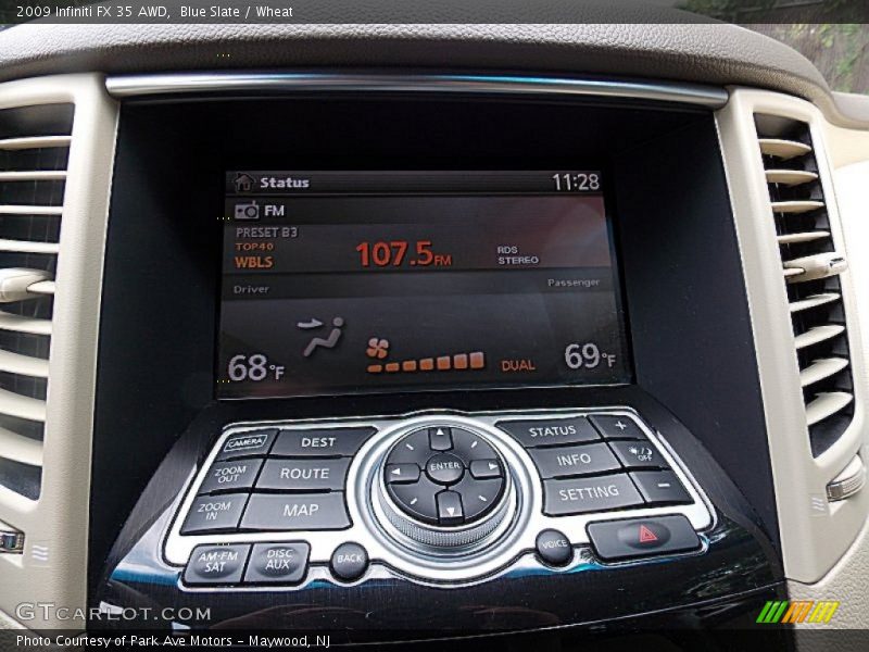 Controls of 2009 FX 35 AWD