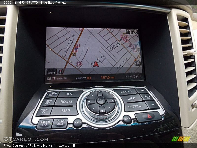 Navigation of 2009 FX 35 AWD
