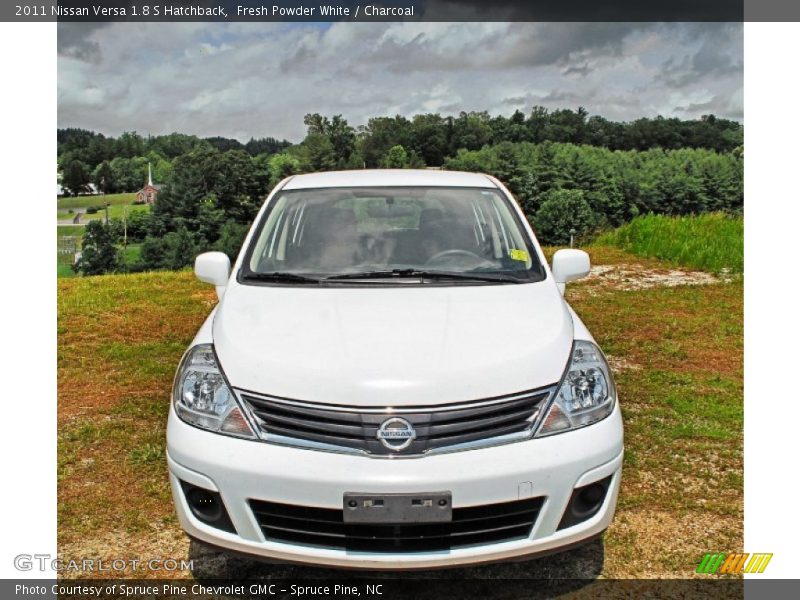 Fresh Powder White / Charcoal 2011 Nissan Versa 1.8 S Hatchback