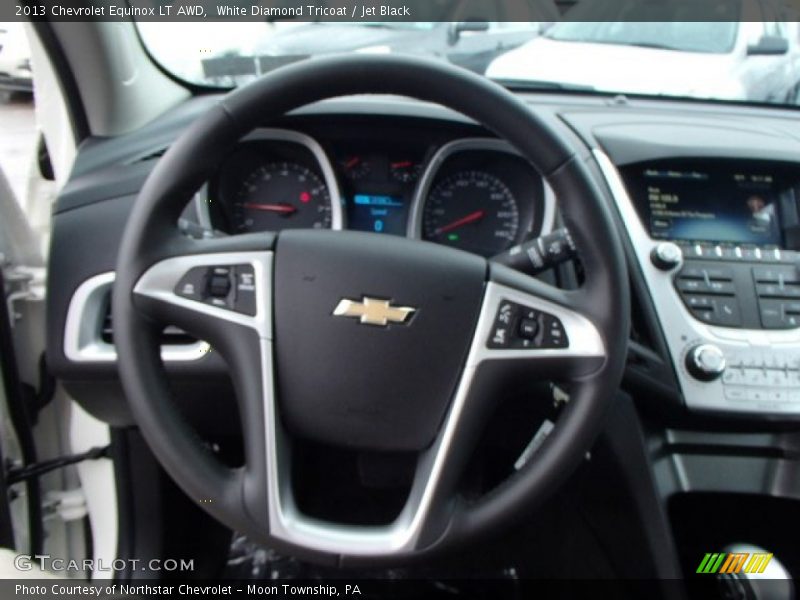 White Diamond Tricoat / Jet Black 2013 Chevrolet Equinox LT AWD