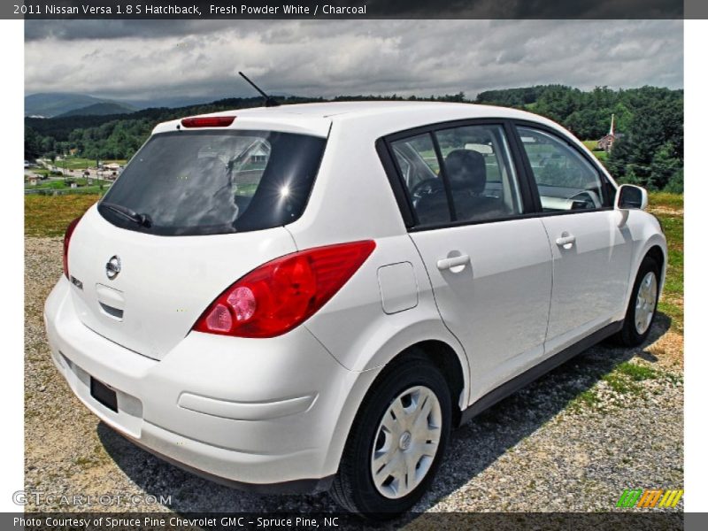 Fresh Powder White / Charcoal 2011 Nissan Versa 1.8 S Hatchback