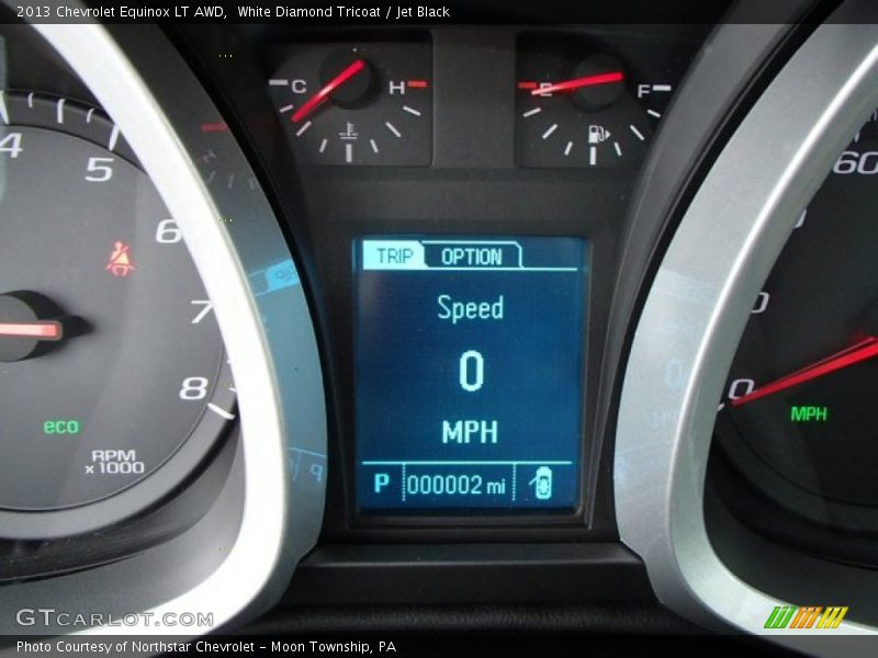 White Diamond Tricoat / Jet Black 2013 Chevrolet Equinox LT AWD