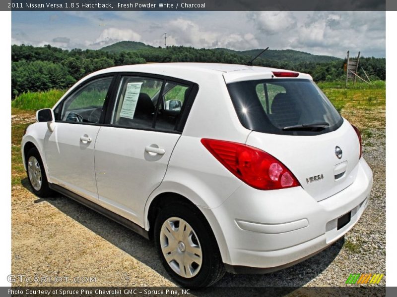 Fresh Powder White / Charcoal 2011 Nissan Versa 1.8 S Hatchback