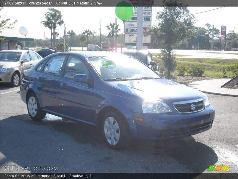 Cobalt Blue Metallic / Grey 2007 Suzuki Forenza Sedan