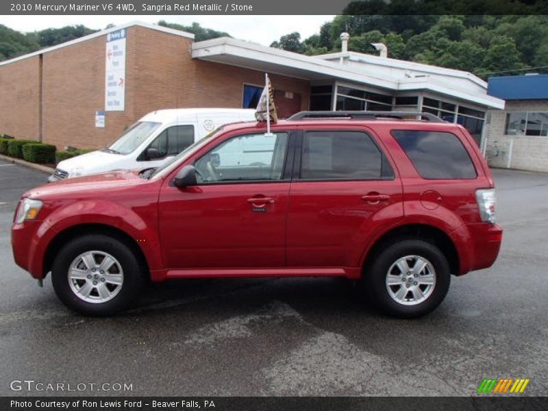 Sangria Red Metallic / Stone 2010 Mercury Mariner V6 4WD
