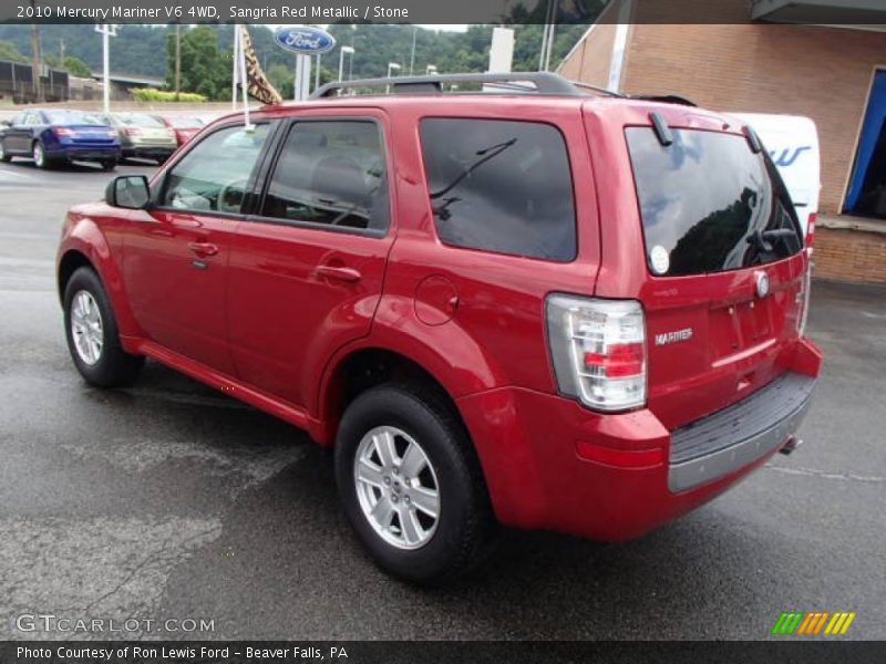 Sangria Red Metallic / Stone 2010 Mercury Mariner V6 4WD