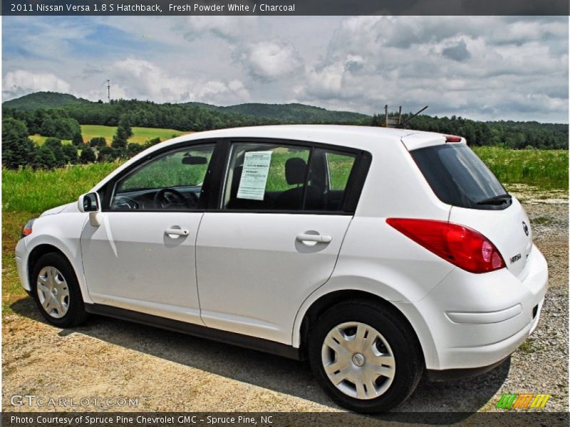 Fresh Powder White / Charcoal 2011 Nissan Versa 1.8 S Hatchback