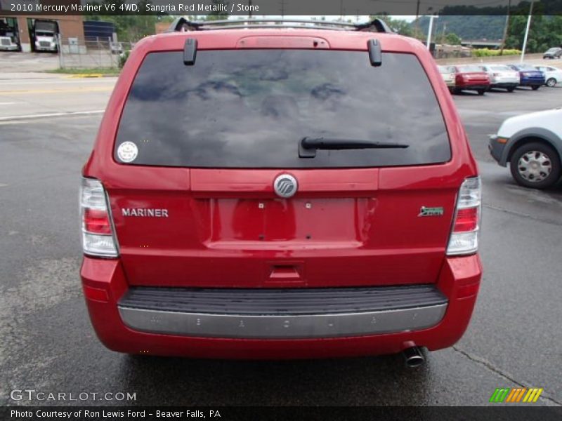 Sangria Red Metallic / Stone 2010 Mercury Mariner V6 4WD