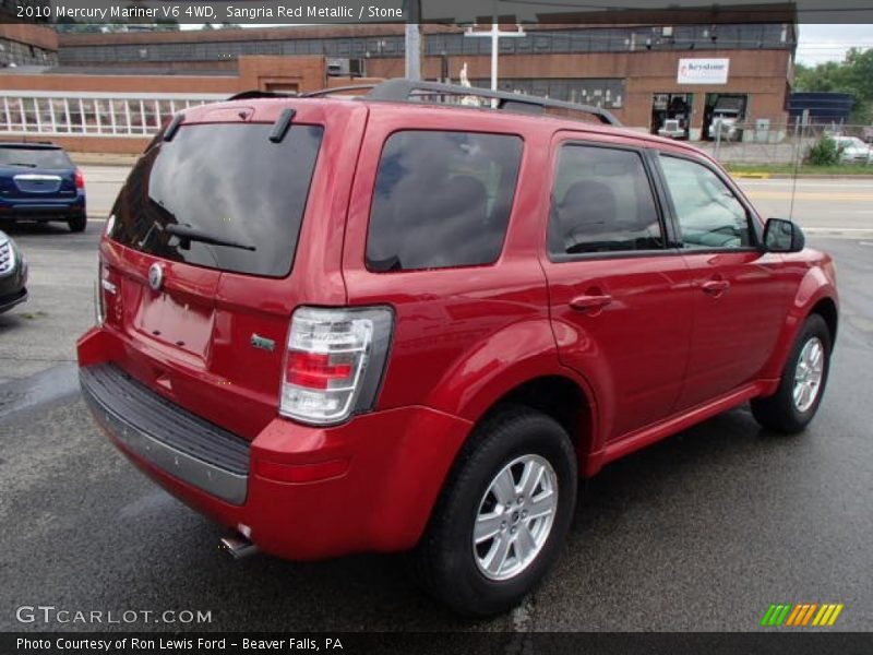 Sangria Red Metallic / Stone 2010 Mercury Mariner V6 4WD