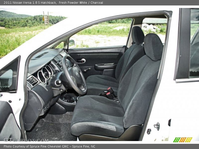  2011 Versa 1.8 S Hatchback Charcoal Interior