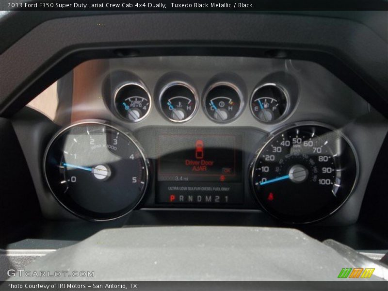 Tuxedo Black Metallic / Black 2013 Ford F350 Super Duty Lariat Crew Cab 4x4 Dually