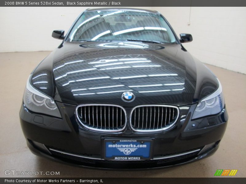 Black Sapphire Metallic / Black 2008 BMW 5 Series 528xi Sedan