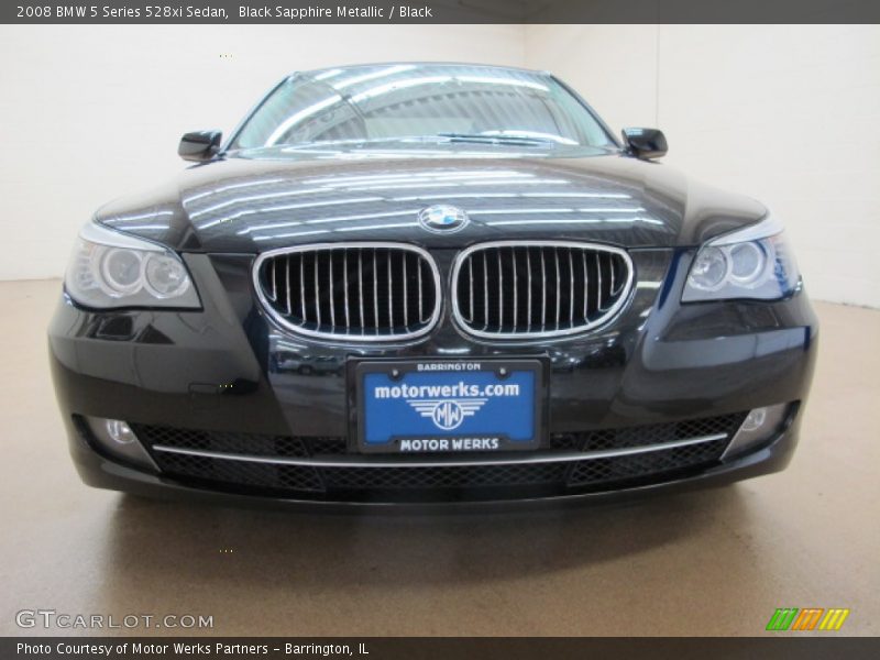 Black Sapphire Metallic / Black 2008 BMW 5 Series 528xi Sedan