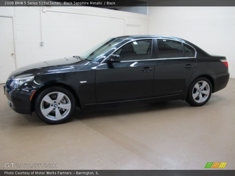 Black Sapphire Metallic / Black 2008 BMW 5 Series 528xi Sedan