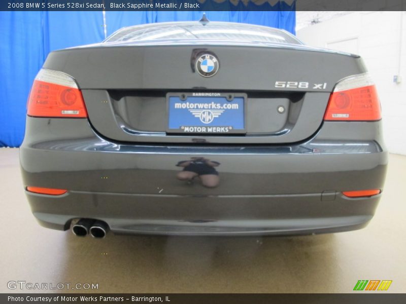 Black Sapphire Metallic / Black 2008 BMW 5 Series 528xi Sedan