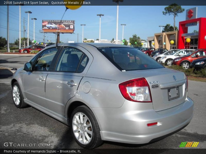 Quicksilver Metallic / Black 2008 Suzuki SX4 Sport Sedan