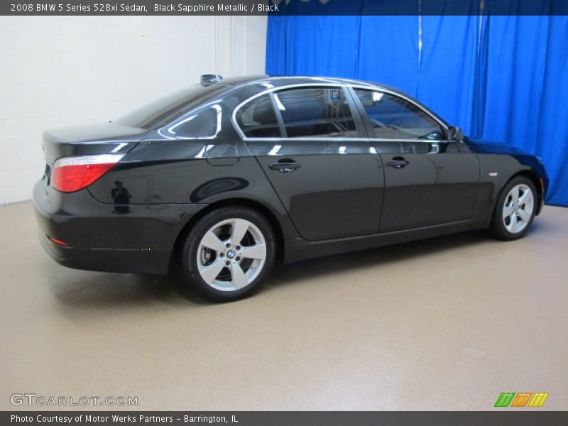 Black Sapphire Metallic / Black 2008 BMW 5 Series 528xi Sedan